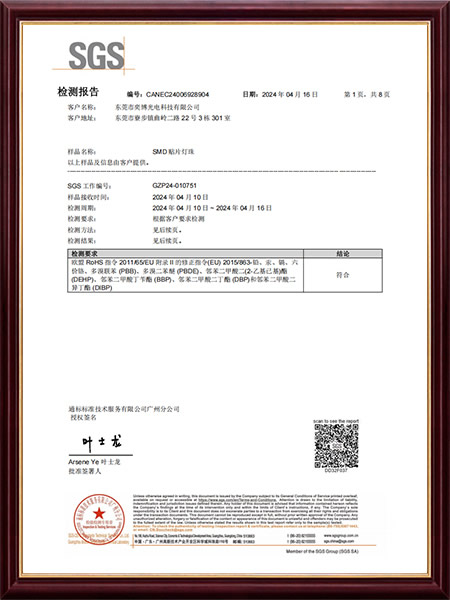 SGS貼片